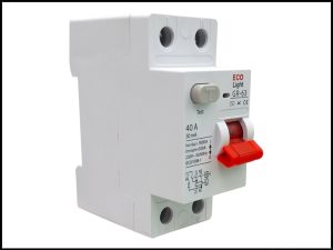 Disyuntor Diferencial Ecolight Bipolar 2 polos × 25 A, sensibilidad 30 mA, 3 kA, Código 248821.