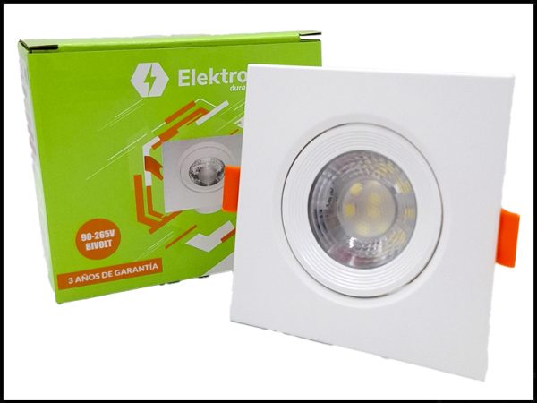 SPOT LED EK EMB DIRECCION CUADRADO 7W 6400K TMDLPR