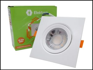 Spot LED empotrable direccional cuadrado Elektron 9 W 2700 K modelo TMDLPR