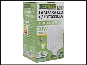 FOCO LED CON FOTOCELDA ECOVILLE T120 50W 6500K 0.9FP