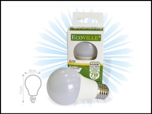 FOCO LED ECOVILLE 3°GENERACION A60 7W 6500K