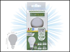 FOCO LED ECOVILLE 3°GENERACION A80 18W 6500K
