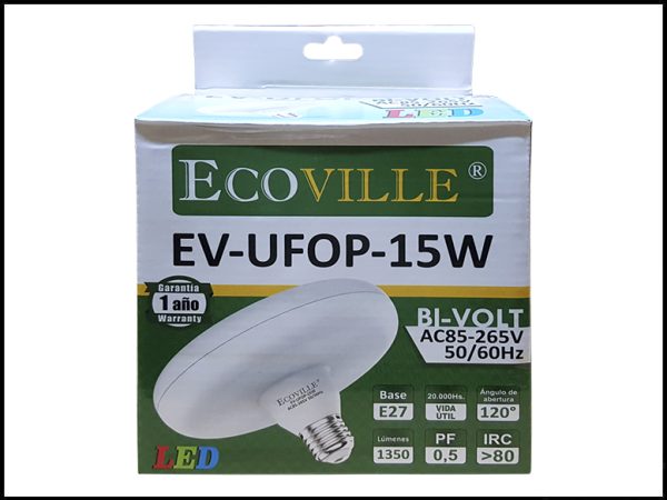 FOCO LED ECOVILLE UFOP 15W 6500K