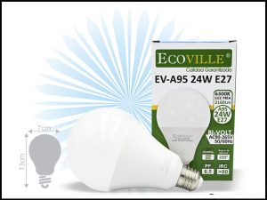 FOCO LED ECOVILLE 3°GENERACION A95 24W 6500K