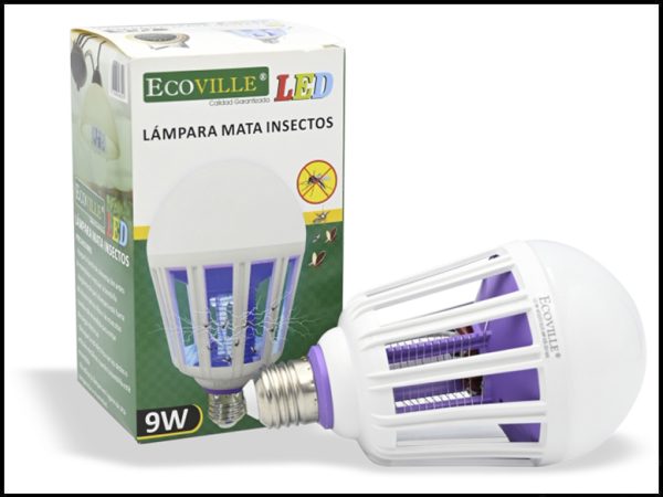 LAMPARA LED CON ANTIMOSQUITO 9W 6500K ECOVILLE