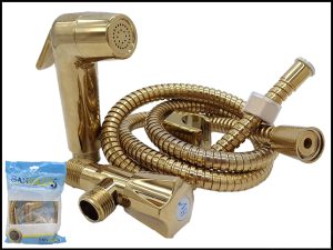 Ducha higiénica Sanville cromada, de 1,2 metros, con derivador (CR/DO)