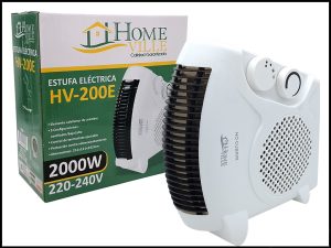 ESTUFA ELECTRICA HOMEVILLE HV-200E 2000W 220 240V