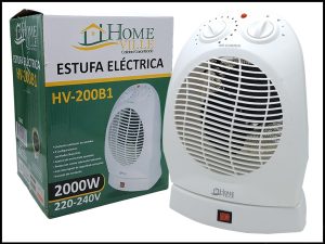 ESTUFA ELECTRICA HOMEVILLE HV-200B1 2000W 220 240V