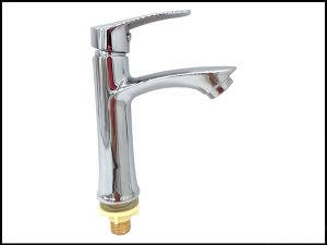 Canilla monocomando curva de ½ pulgada para lavatorio, con aireador, modelo EC30672