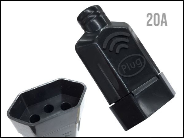 FICHA HEMBRA SCHUKO BRASIL 20A NEGRO