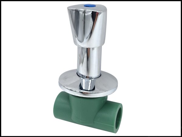 LLAVE DE PASO VERDE 25MM LARGO CR C/CAMP TF