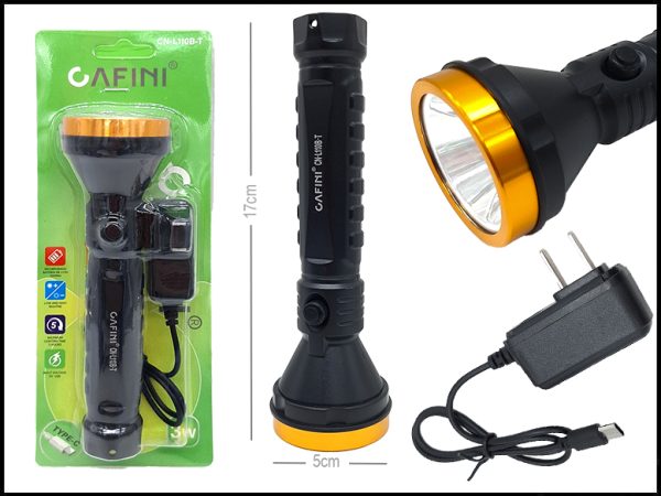 LINTERNA CAFINI 1LED RECARG. CN-L110B 17CM (120)