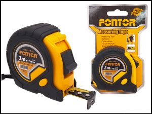 CINTA METRICA C/GOMA FONTOR 3MT 16MM HMT023016