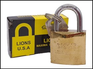 CANDADO DORADO LIONS REF 32MM