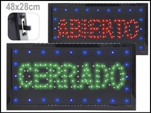 CARTEL LED ABIERTO/CERRADO 48*25CM