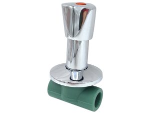 LLAVE DE PASO VERDE 20MM LARGO CR C/CAMP TF